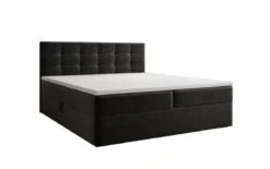 Boxspringbett Lux in Strukturstoff mit Stauraum