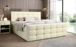 Boxspringbett Luxor Bouclé mit Stauraum