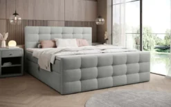 Boxspringbett Luxor Bouclé mit Stauraum