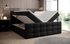 Boxspringbett Luxor Bouclé mit Stauraum