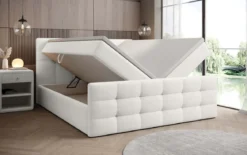 Boxspringbett Luxor Bouclé mit Stauraum