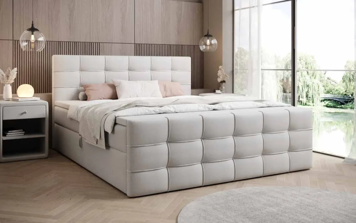 Boxspringbett Luxor Kunstleder mit Stauraum