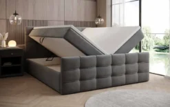 Boxspringbett Luxor Samt mit Stauraum