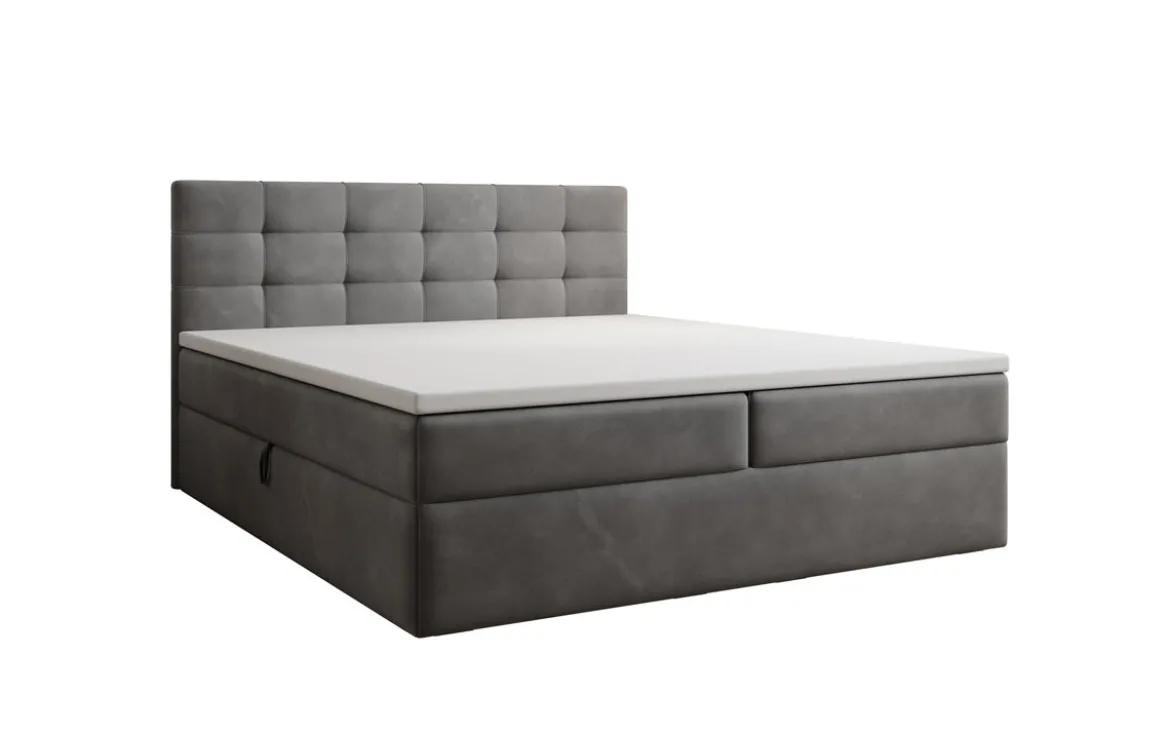 Boxspringbett Lux Samt mit Stauraum