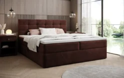 Boxspringbett Lux Samt mit Stauraum