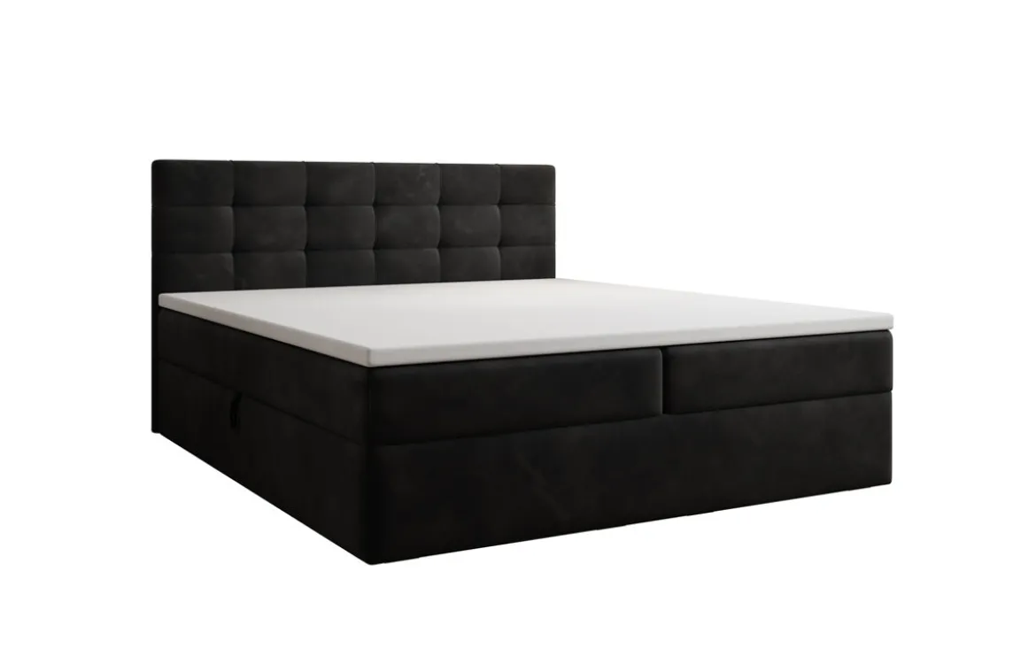 Boxspringbett Lux Samt mit Stauraum