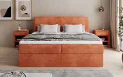 Boxspringbett Marea in Cord mit Stauraum