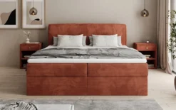 Boxspringbett Marea in Cord mit Stauraum