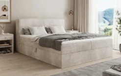 Boxspringbett Marea in Cord mit Stauraum
