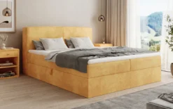 Boxspringbett Marea in Cord mit Stauraum