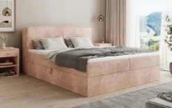 Boxspringbett Marea in Cord mit Stauraum