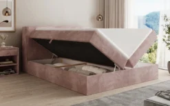 Boxspringbett Marea in Cord mit Stauraum