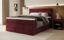 Boxspringbett Mareno mit Stauraum in Samt