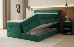 Boxspringbett Mareno mit Stauraum in Samt