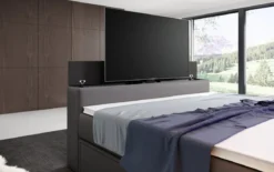 Boxspringbett Merkur mit TV Lift und RGB