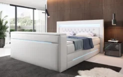 Boxspringbett Merkur mit TV Lift und RGB