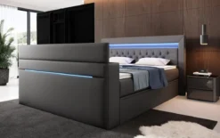 Boxspringbett Merkur mit TV Lift und RGB