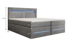 Boxspringbett Minera mit LED, USB und Stauraum