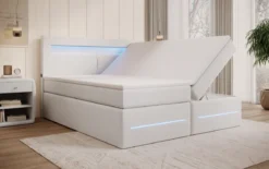 Boxspringbett Minera mit LED, USB und Stauraum