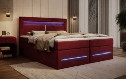 Boxspringbett Minera mit LED, USB und Stauraum