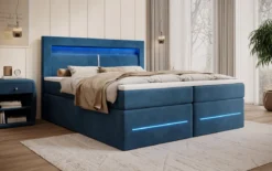 Boxspringbett Minera mit LED, USB und Stauraum