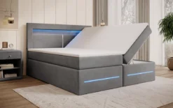 Boxspringbett Minera mit LED, USB und Stauraum