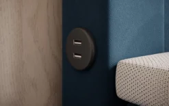 Boxspringbett Minera mit LED, USB und Stauraum