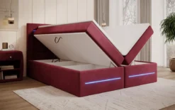 Boxspringbett Minera mit LED, USB und Stauraum