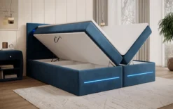 Boxspringbett Minera mit LED, USB und Stauraum