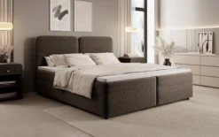 Boxspringbett Mira in Strukturstoff mit Stauraum