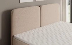 Boxspringbett Mira in Strukturstoff mit Stauraum