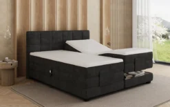 Boxspringbett Monaco - elektrisch verstellbar in Stoff