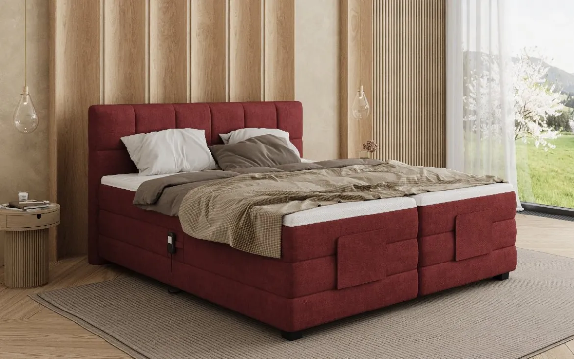 Boxspringbett Monaco - elektrisch verstellbar in Stoff