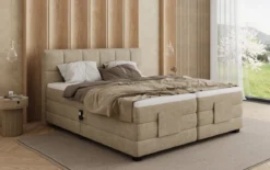 Boxspringbett Monaco - elektrisch verstellbar in Stoff