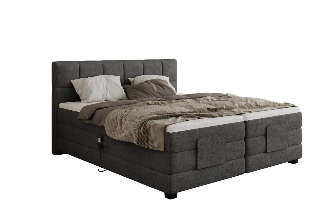 Boxspringbett Monaco - elektrisch verstellbar in Stoff