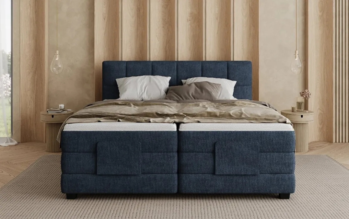 Boxspringbett Monaco - elektrisch verstellbar in Stoff