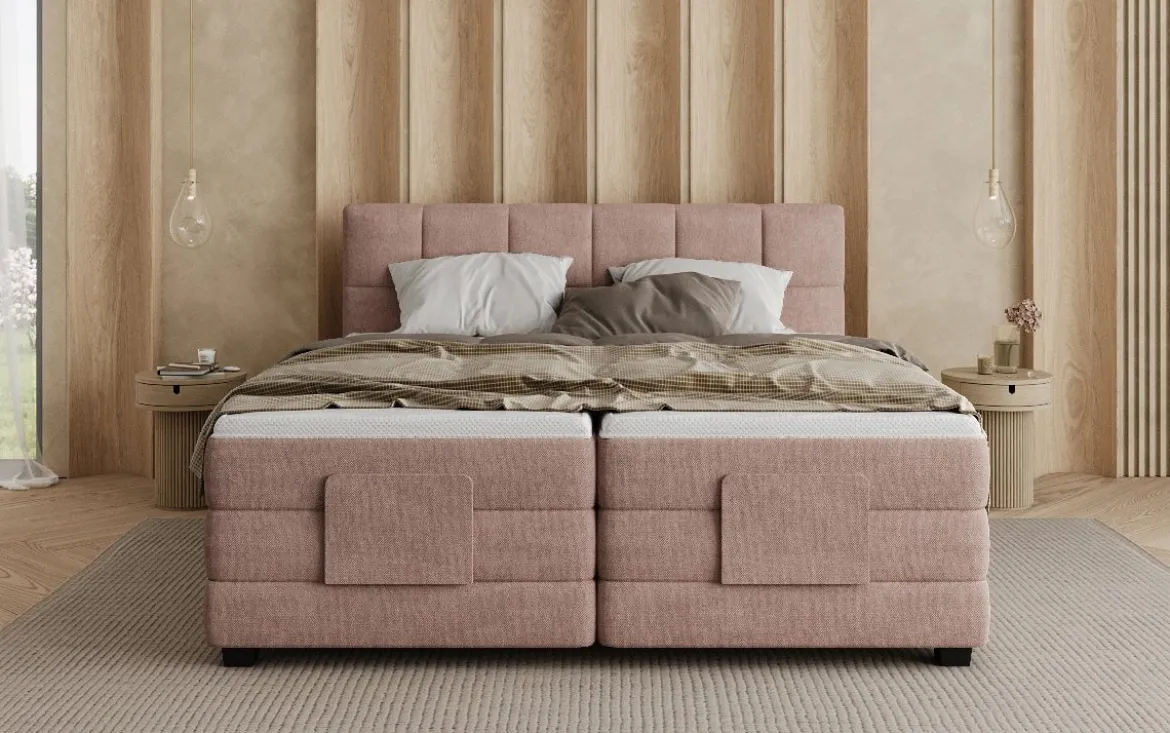Boxspringbett Monaco - elektrisch verstellbar in Stoff