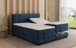 Boxspringbett Monaco - elektrisch verstellbar in Samt