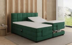 Boxspringbett Monaco - elektrisch verstellbar in Samt