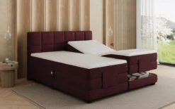 Boxspringbett Monaco - elektrisch verstellbar in Samt