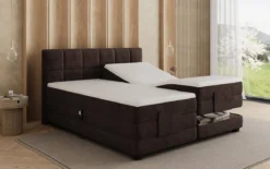 Boxspringbett Monaco - elektrisch verstellbar in Samt