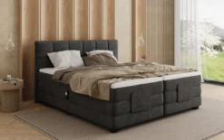Boxspringbett Monaco - elektrisch verstellbar in Samt