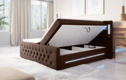 Boxspringbett Moonlight mit LED, USB und Stauraum
