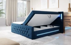 Boxspringbett Moonlight mit LED, USB und Stauraum