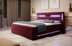 Boxspringbett Moonlight mit LED, USB und Stauraum