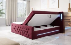 Boxspringbett Moonlight mit LED, USB und Stauraum