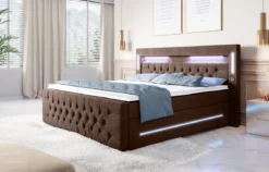 Boxspringbett Moonlight mit LED, USB und Stauraum