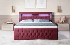 Boxspringbett Moonlight mit LED, USB und Stauraum