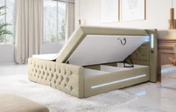 Boxspringbett Moonlight mit LED, USB und Stauraum