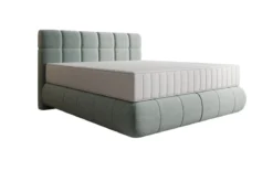 Boxspringbett Nala in Strukturstoff mit Schwebeoptik